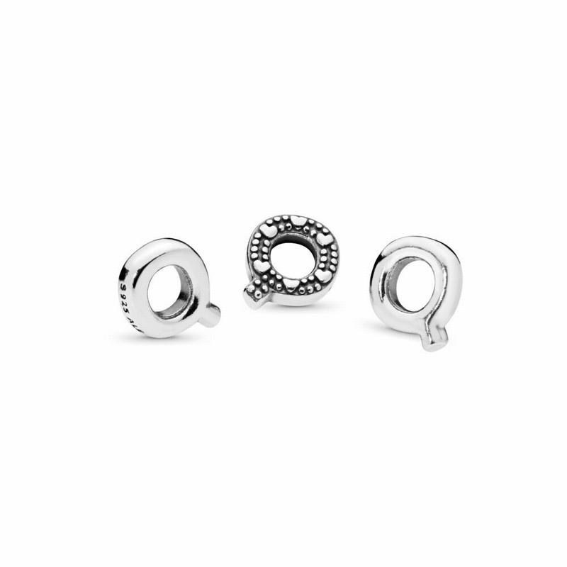 Pandora Letter Q Petite Locket Charm - Sterling Silver - Canada | XK3551QA